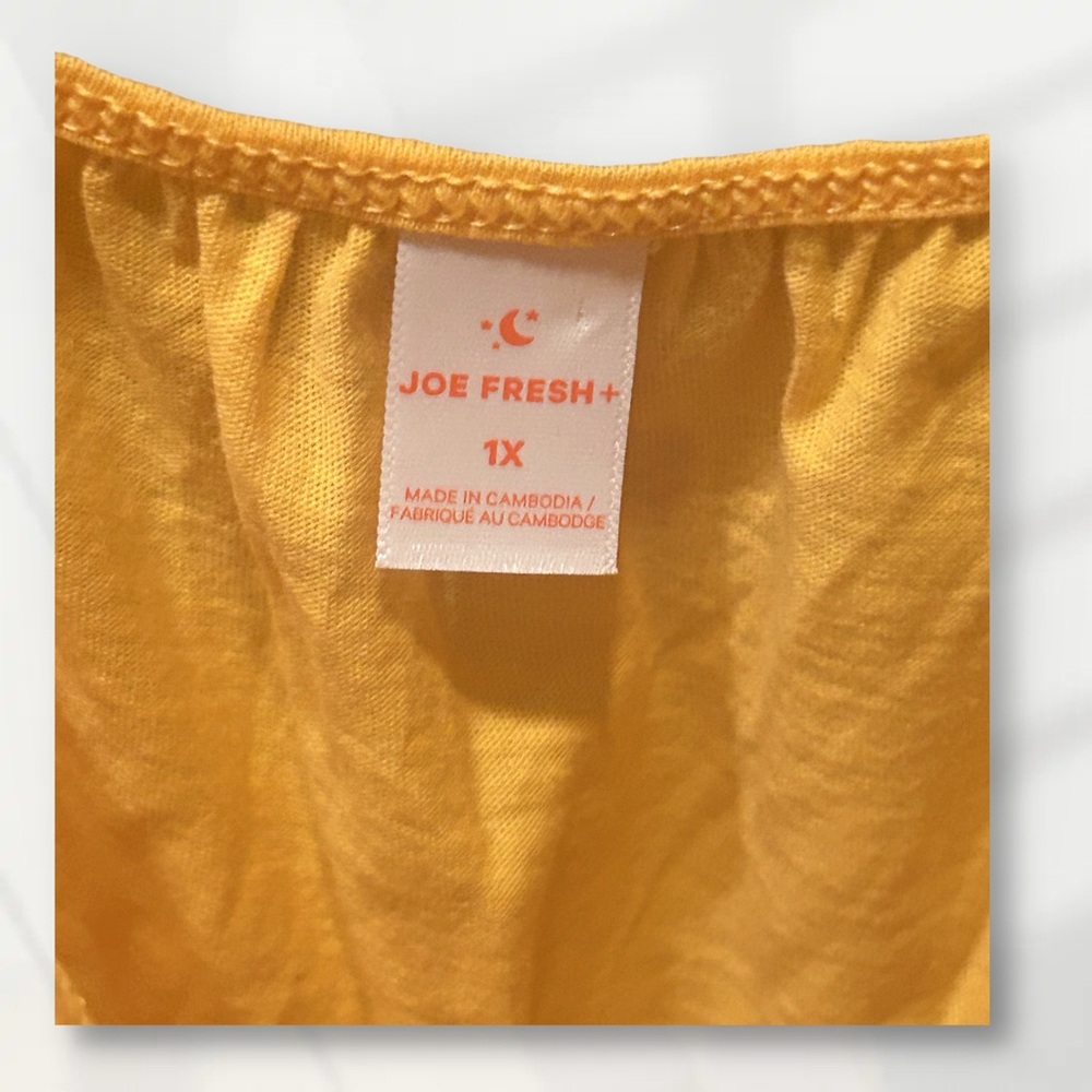 🆕NWOT JOE FRESH | 1X | Light orange Sleep Tank - Minimalist & Cozy - Picture 5 of 16